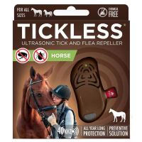 TickLess ultrazvočni odganjalec klopov - za konje - rjave barve