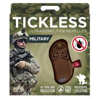 TickLess vojaški ultrazvočni odganjalec klopov - za vojake- rjave barve