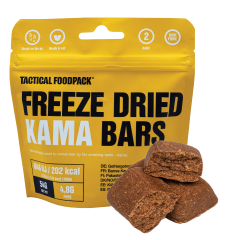 Pridobite energijske Tactical Foodpack Kama ploščice za vaše avanture! Hranljive, lahke in pripravljene za uživanje. Liofilizirana hrana s tradicionalno estonsko sestavo. Idealen prigrizek za planince, kolesarje in ljubitelje narave. Kupite jih zdaj!
