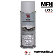 Vojaška barva sprej svetlo siva GREY mat RAL7038 400ml MFH - Max Fuchs by B33 army shop at www.opremljen.si