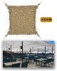 PREMIUM Širokolistna peščena mreža SHADOW SAIL za senčenje terase, velikosti 4 x 4 metre