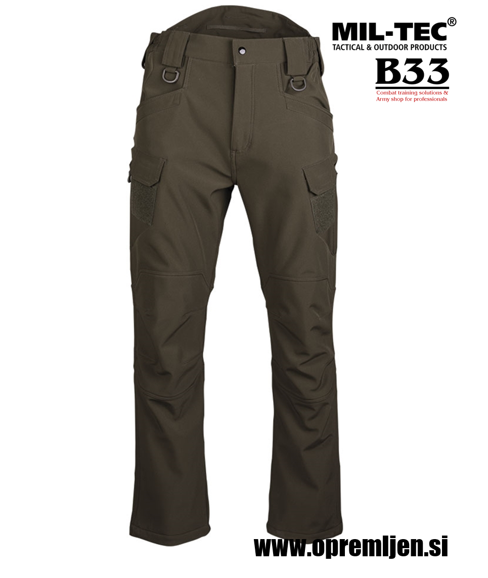  B33 army shop - tople flis nepremočljive vojaške hlače model Ranger 'Assault' olivna barva by MILTEC, B33 army shop at www.opremljen.si, trgovina z vojaško opremo, vojaška trgovina