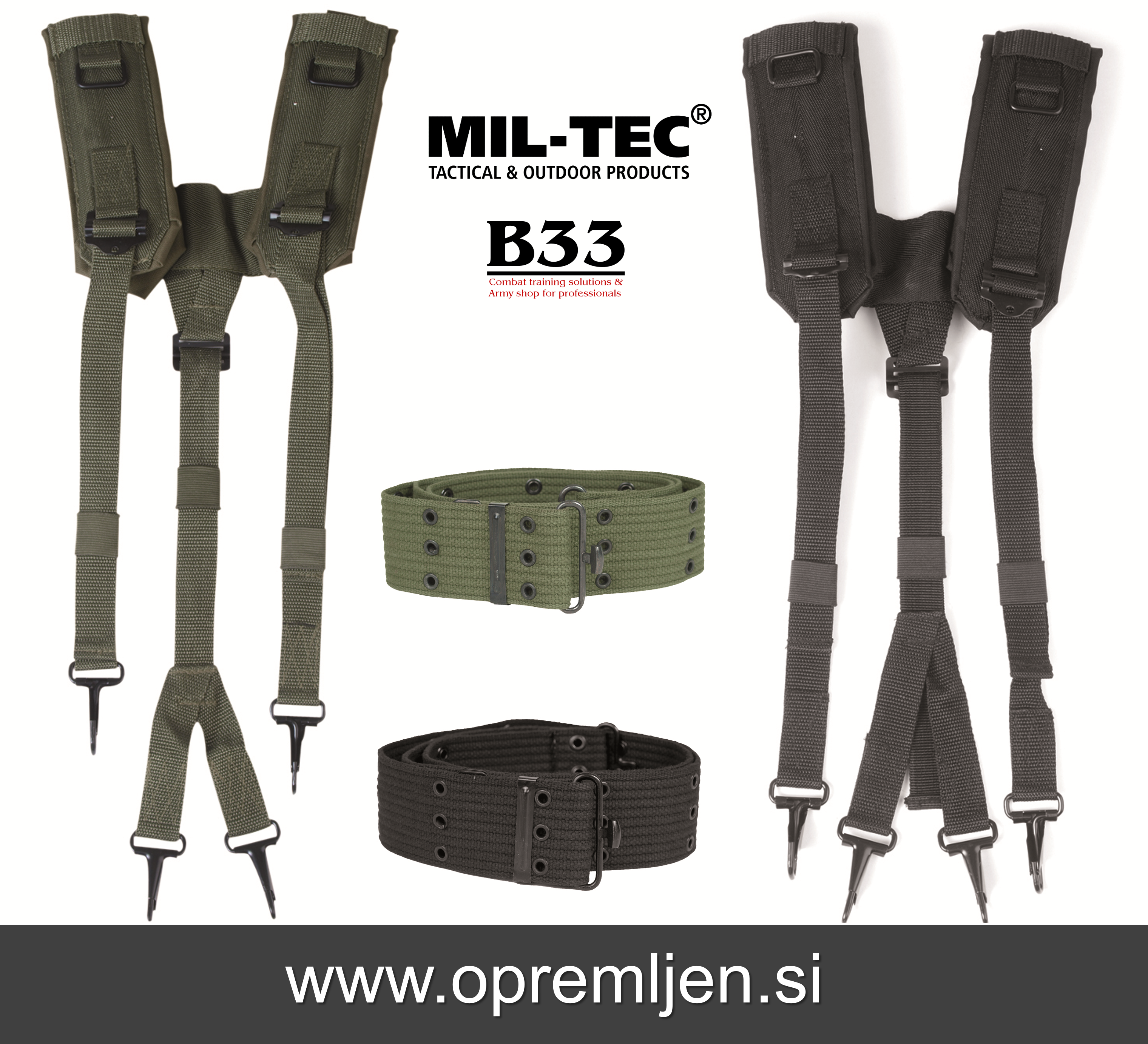 B33 army shop - ALICE vojaški nosilni sistem, MILTEC, vojaška trgovina, trgovina z vojaško opremo