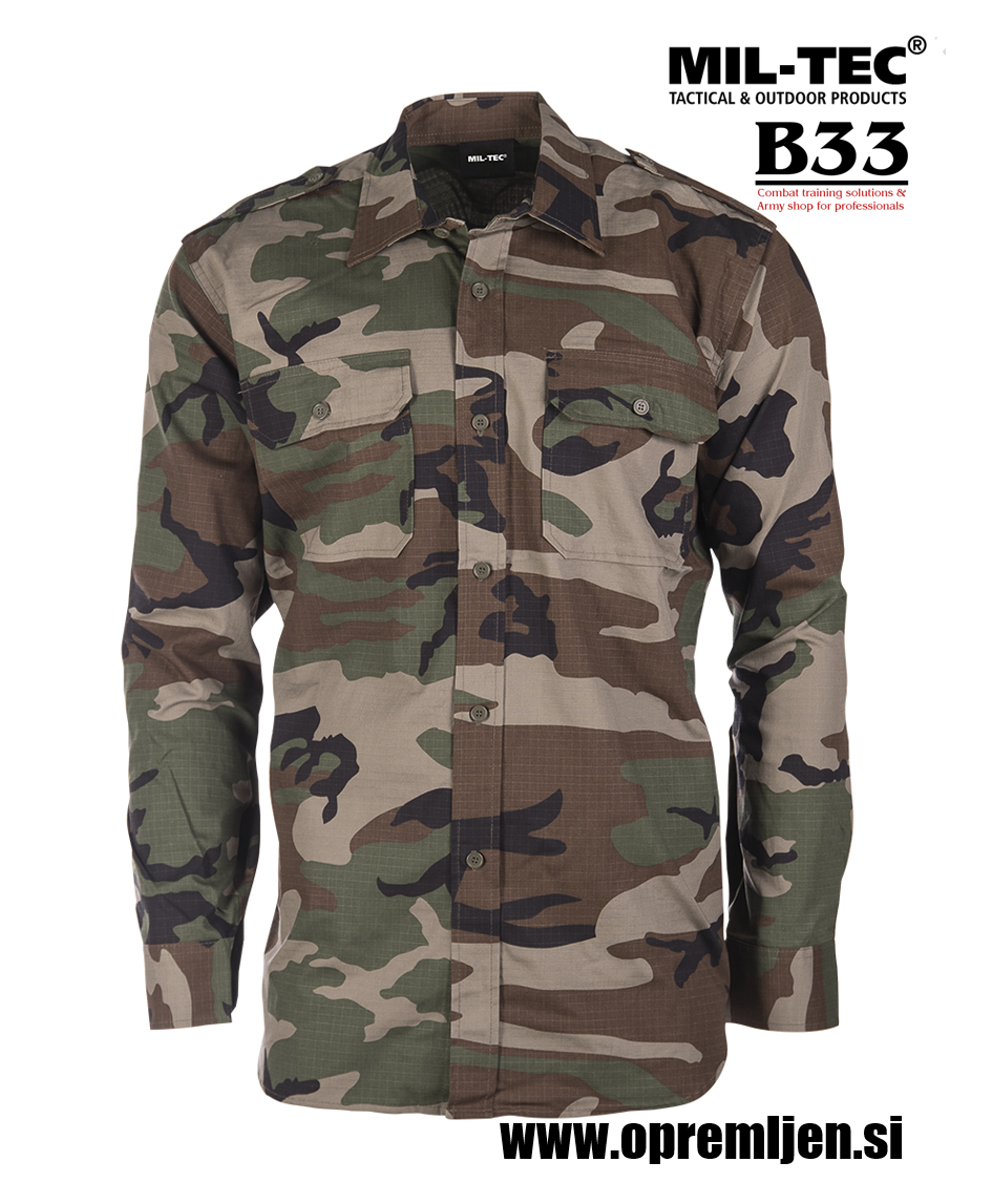 B33 army shop - vojaška srajca MILTEC, trgovina za vojaško opremo, vojaška trgovina